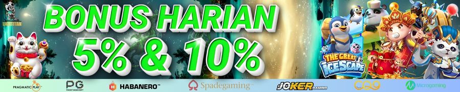Bonus Deposit Harian 5% - 10%